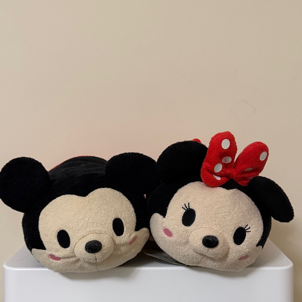 Mickey and Minnie Mouse Tsum Tsum set of 2-12”